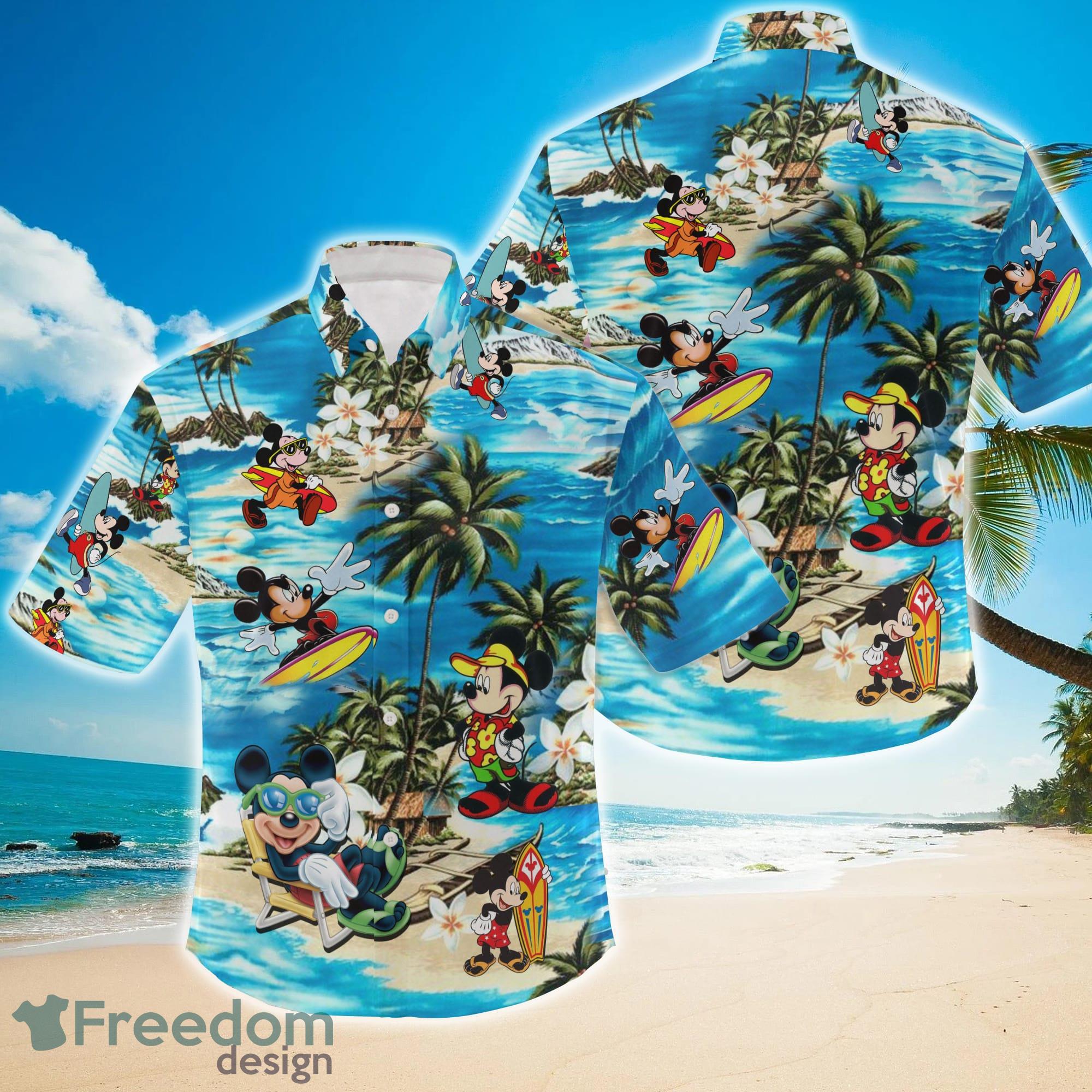 Mickey Mouse Disney Hawaiian Shirt Summer Beach Trip Family Product Photo 1