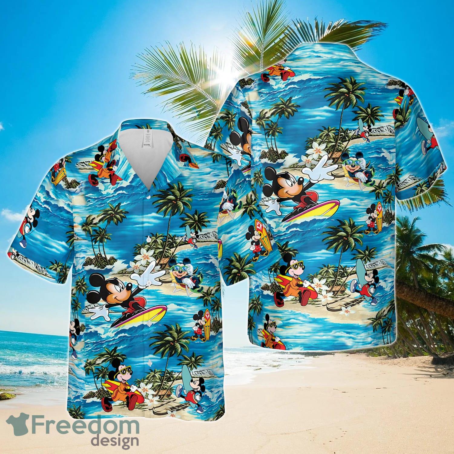 Mickey Mouse Hawaiian Shirt Summer Button Up Product Photo 1