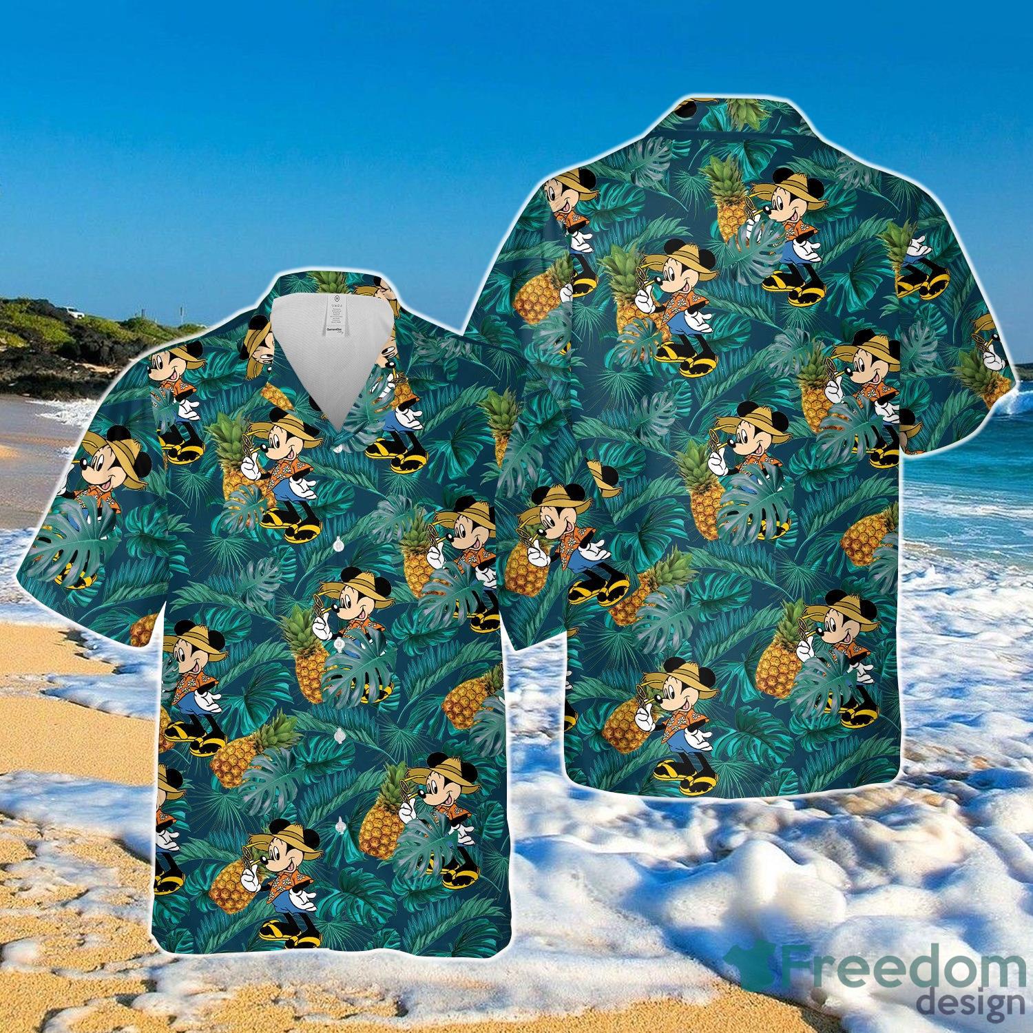 Mickey Mouse Pineapple Hawaiian Shirt For Men And Women Product Photo 1