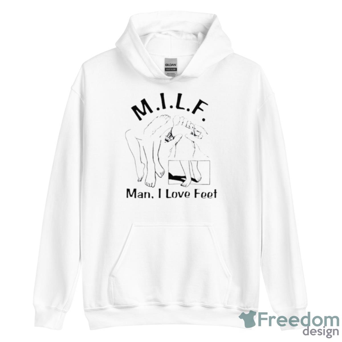 MILF Man I Love Feet Shirt image MILF Man I Love Feet Shirt - Unisex Heavy Blend Hooded Sweatshirt