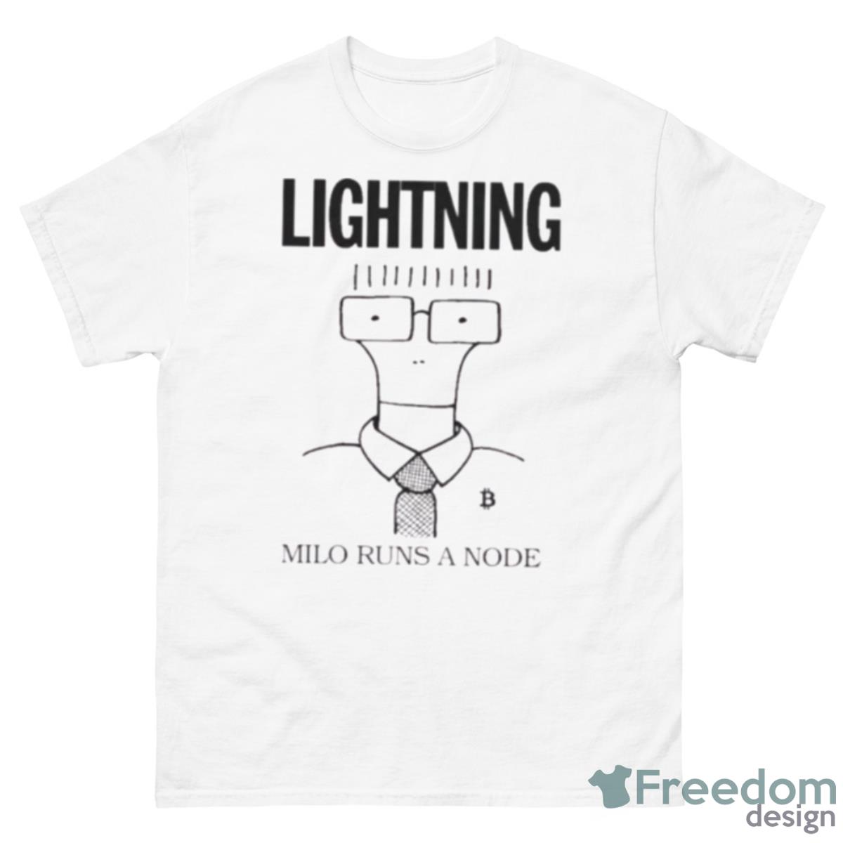 Milo Runs A Node Shirt - 500 Men’s Classic Tee Gildan