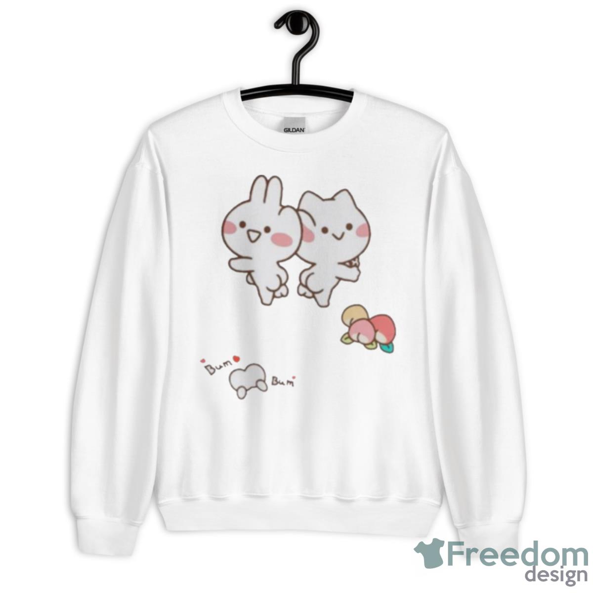 MimI And Neko Peaches Shirt - Unisex Heavy Blend Crewneck Sweatshirt