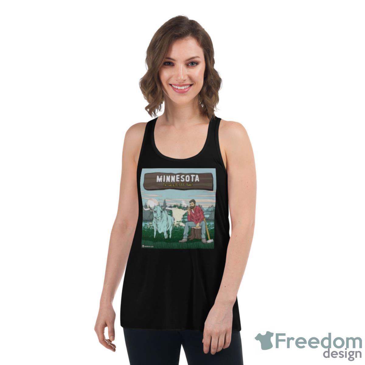 Minnesota The Land Of 10 000 Bakes Shirt - Womens Flowy Racerback Tank Minnesota The Land Of 10 000 Bakes Shirt - Womens Flowy Racerback Tank
