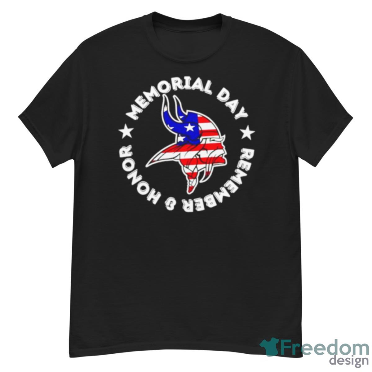 Minnesota Vikings Memorial Day Remember And Honor Shirt - G500 Men’s Classic T-Shirt