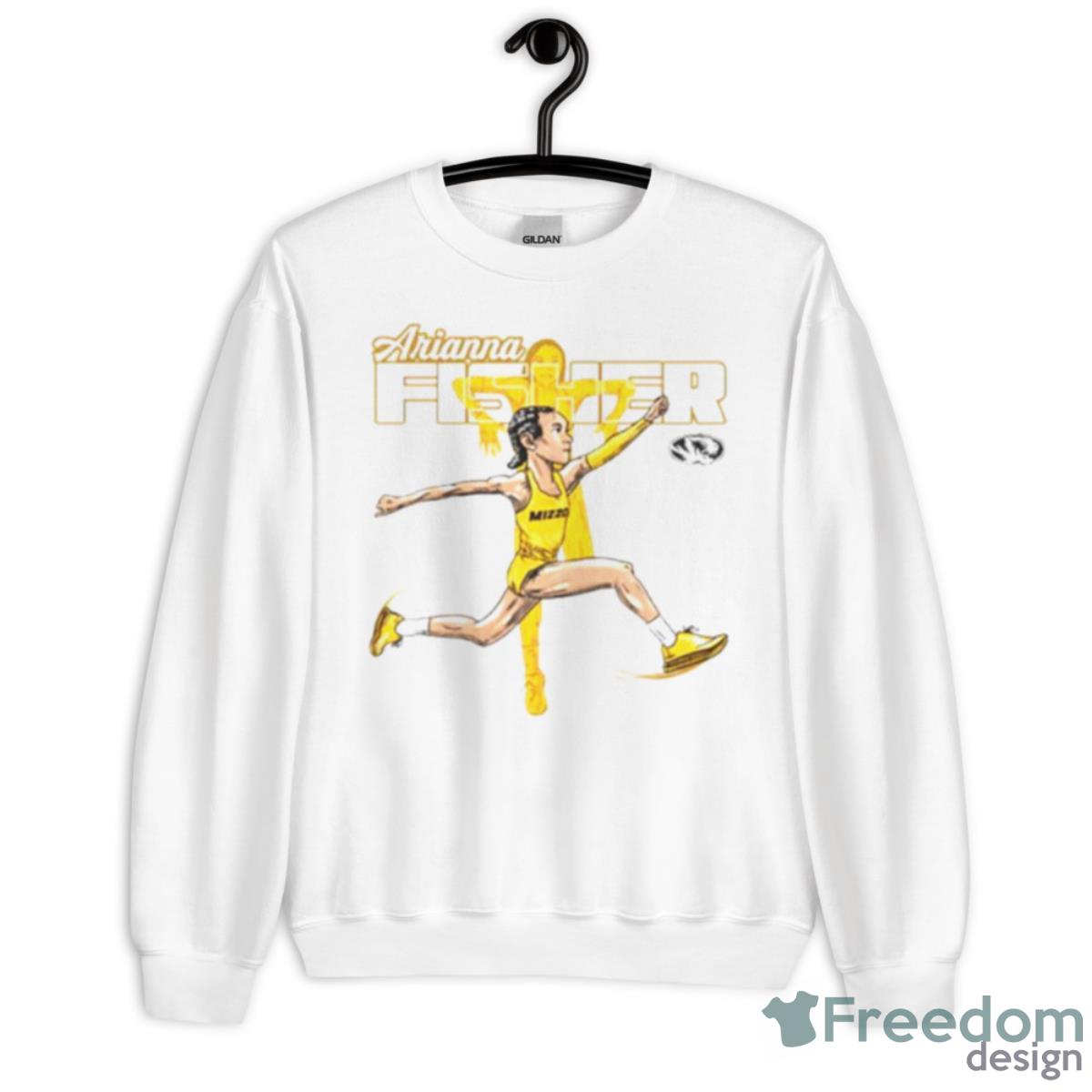 Missouri Tigers Arianna Fisher Illustration Shirt - Unisex Heavy Blend Crewneck Sweatshirt