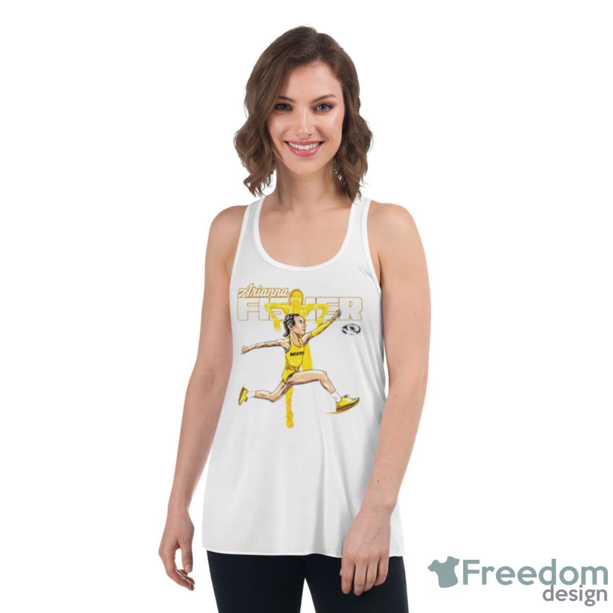 Missouri Tigers Arianna Fisher Illustration Shirt - Womens Flowy Racerback Tank Missouri Tigers Arianna Fisher Illustration Shirt - Womens Flowy Racerback Tank