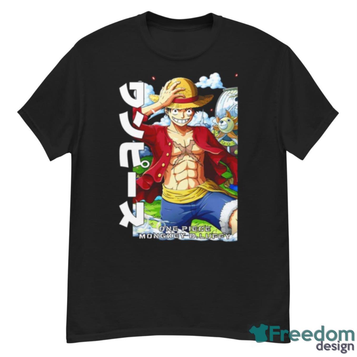 Monkey D Luffy Japanese One Piece Manga Anime Series Shirt - G500 Men’s Classic T-Shirt