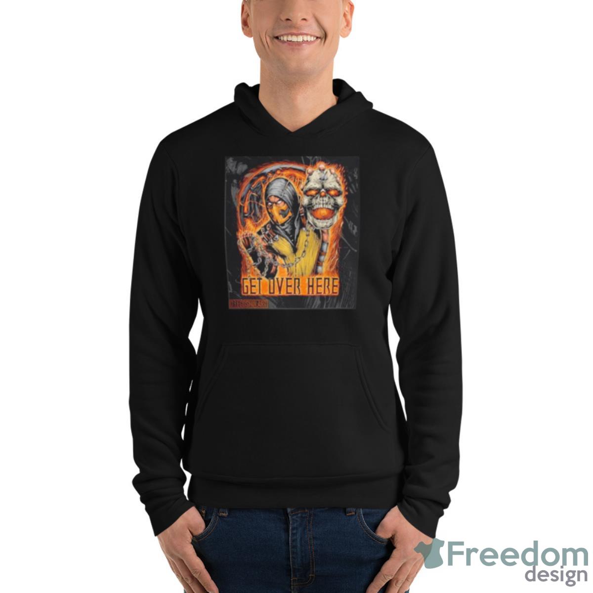 Mortal Kombat Addict Fatalities Daily Get Over Here Shirt - Unisex Fleece Pullover Hoodie Mortal Kombat Addict Fatalities Daily Get Over Here Shirt - Unisex Fleece Pullover Hoodie