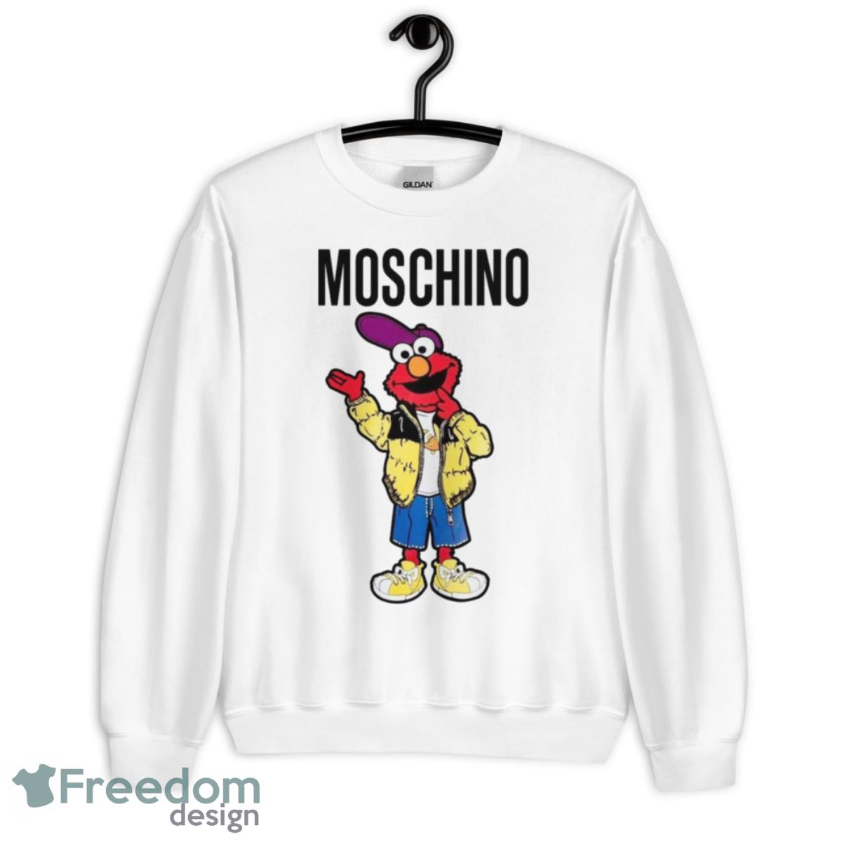 Moschino Sesame Street 2023 Shirt - Unisex Crewneck Sweatshirt Moschino Sesame Street 2023 Shirt - Unisex Crewneck Sweatshirt