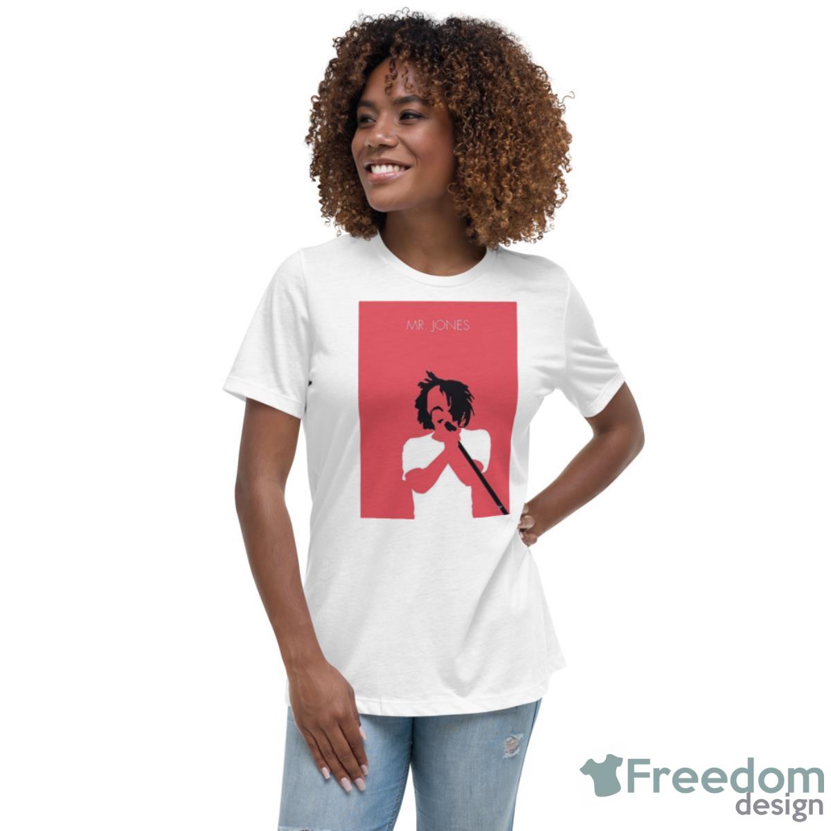 Mr Jones Counting Crows Minimal Art Shirt - Womens Relaxed Short Sleeve Jersey Tee Mr Jones Counting Crows Minimal Art Shirt - Womens Relaxed Short Sleeve Jersey Tee