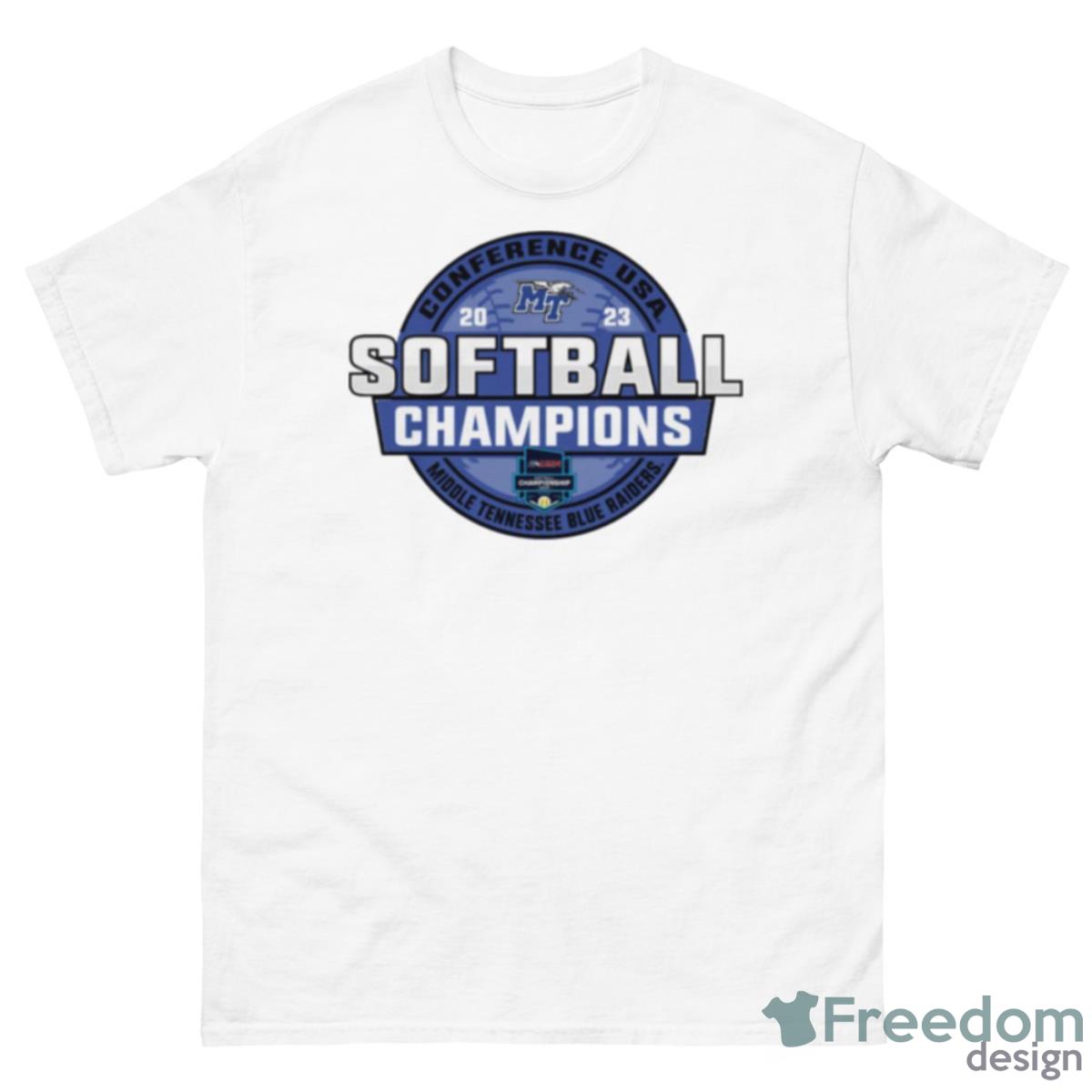 MTSU Blue Raiders NCAA C USA Softball Conference Tournament Champions 2023 Shirt - 500 Men’s Classic Tee Gildan