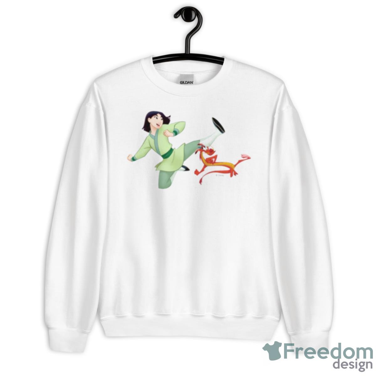 Mulan And Mushu Kicking Shirt - Unisex Heavy Blend Crewneck Sweatshirt