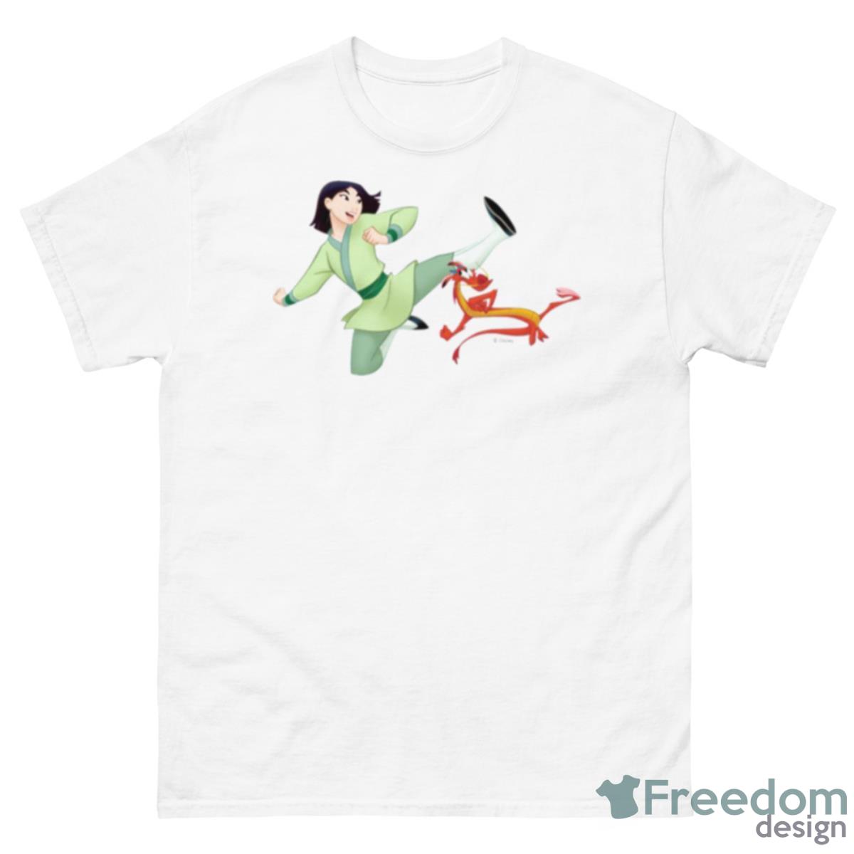 Mulan And Mushu Kicking Shirt - 500 Men’s Classic Tee Gildan