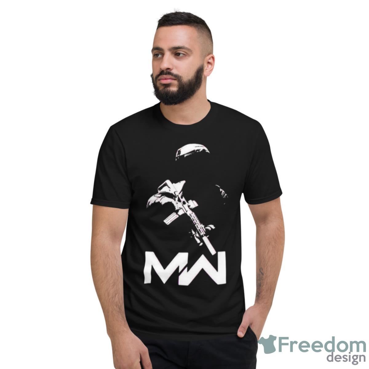 Mw White Logo Call Of Duty Shirt - Short Sleeve T-Shirt