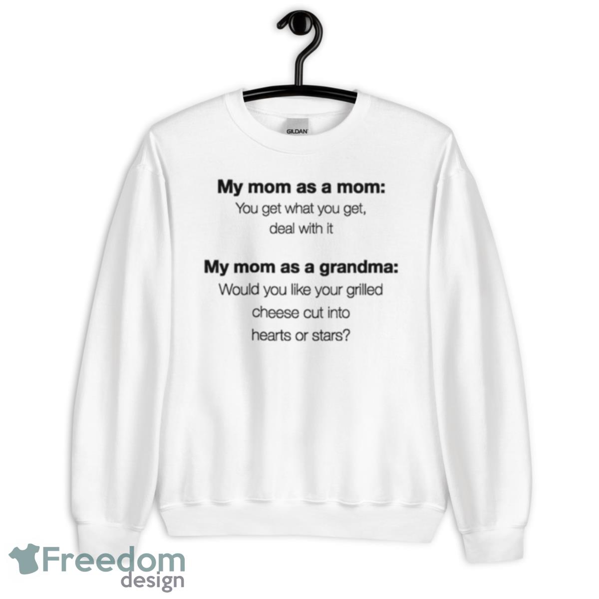 My Mom As A Mom My Mom As A Grandma T Shirt image My Mom As A Mom My Mom As A Grandma T Shirt - Unisex Crewneck Sweatshirt