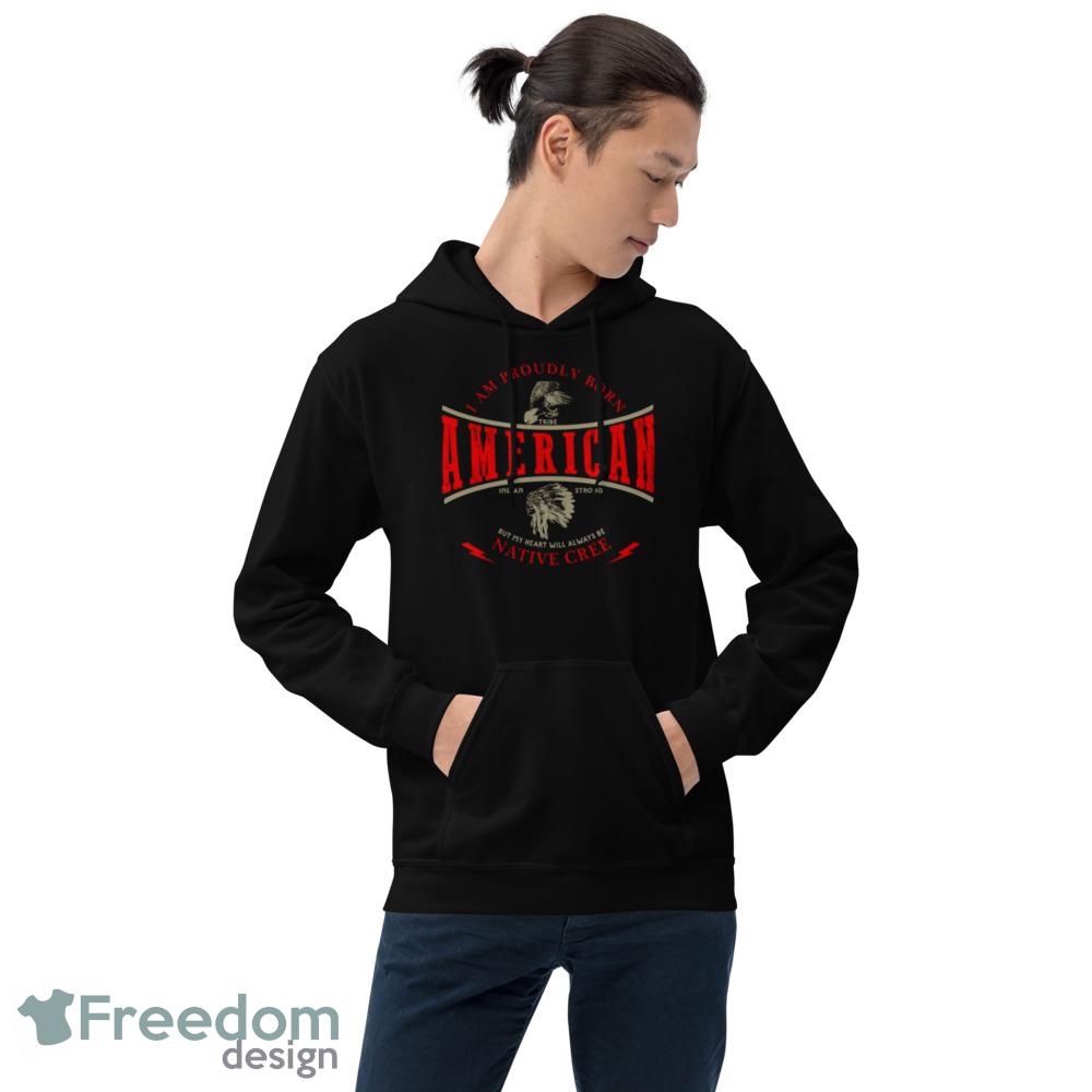Native American Indian Strong Pride Retro Cree Tribe Native shirt image Native American Indian Strong Pride Retro Cree Tribe Native shirt - 18500 Unisex Heavy Blend Hooded Sweatshirt