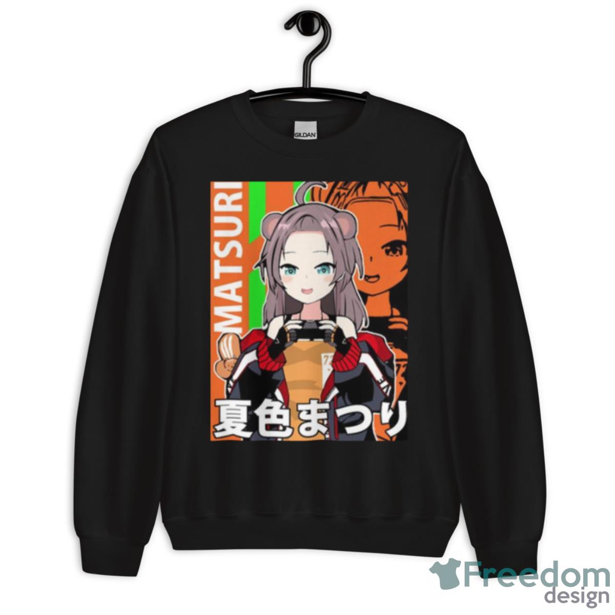 Natsuiro Matsuri With Jacket Hololive Shirt - Unisex Crewneck Sweatshirt Natsuiro Matsuri With Jacket Hololive Shirt - Unisex Crewneck Sweatshirt