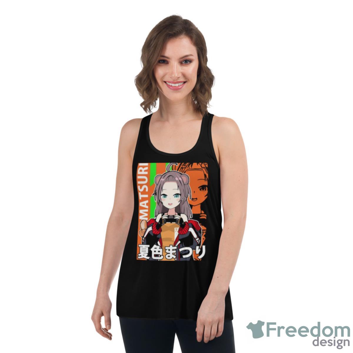 Natsuiro Matsuri With Jacket Hololive Shirt - Womens Flowy Racerback Tank Natsuiro Matsuri With Jacket Hololive Shirt - Womens Flowy Racerback Tank