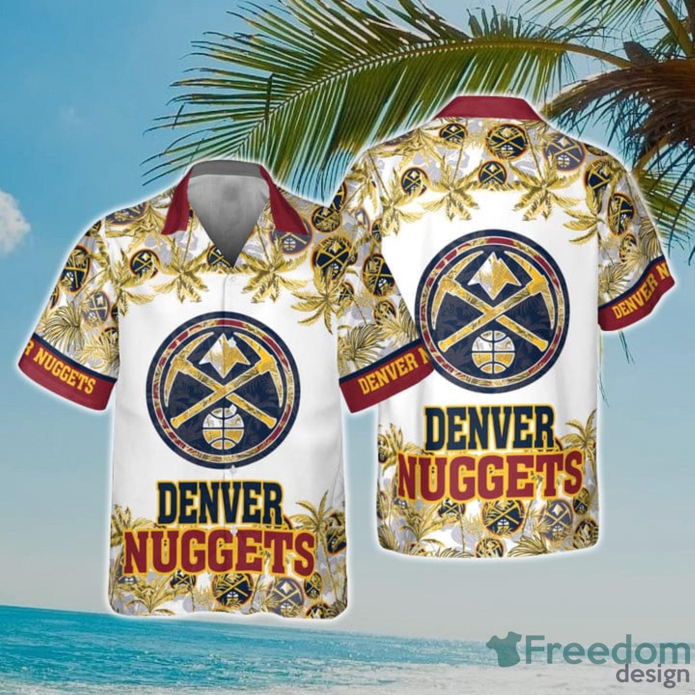 NBA Denver Nuggets Special Palm Trees Hawaiian Shirt Product Photo 1