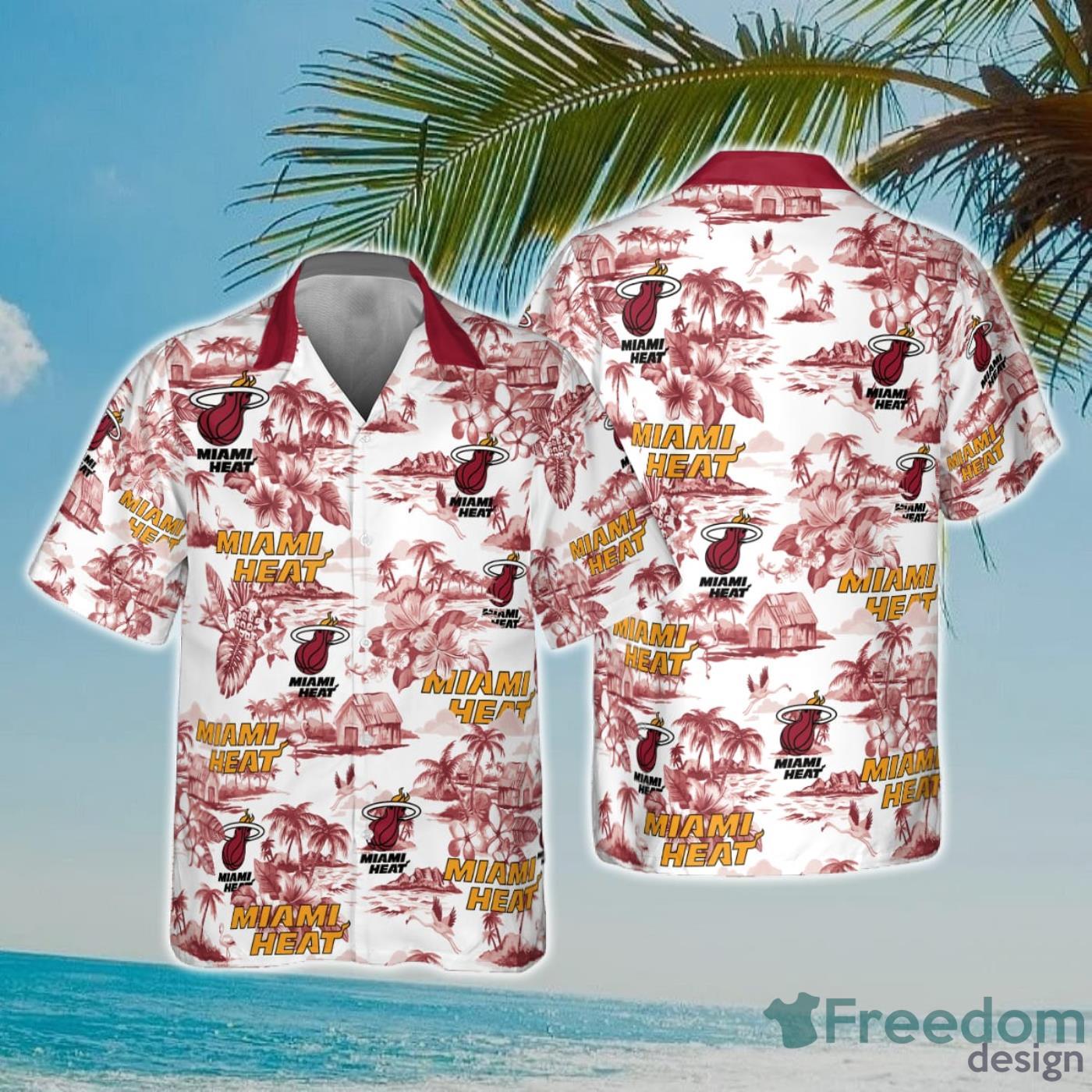 NBA Miami Heat Special Floral Island Hawaiian Shirt Product Photo 1