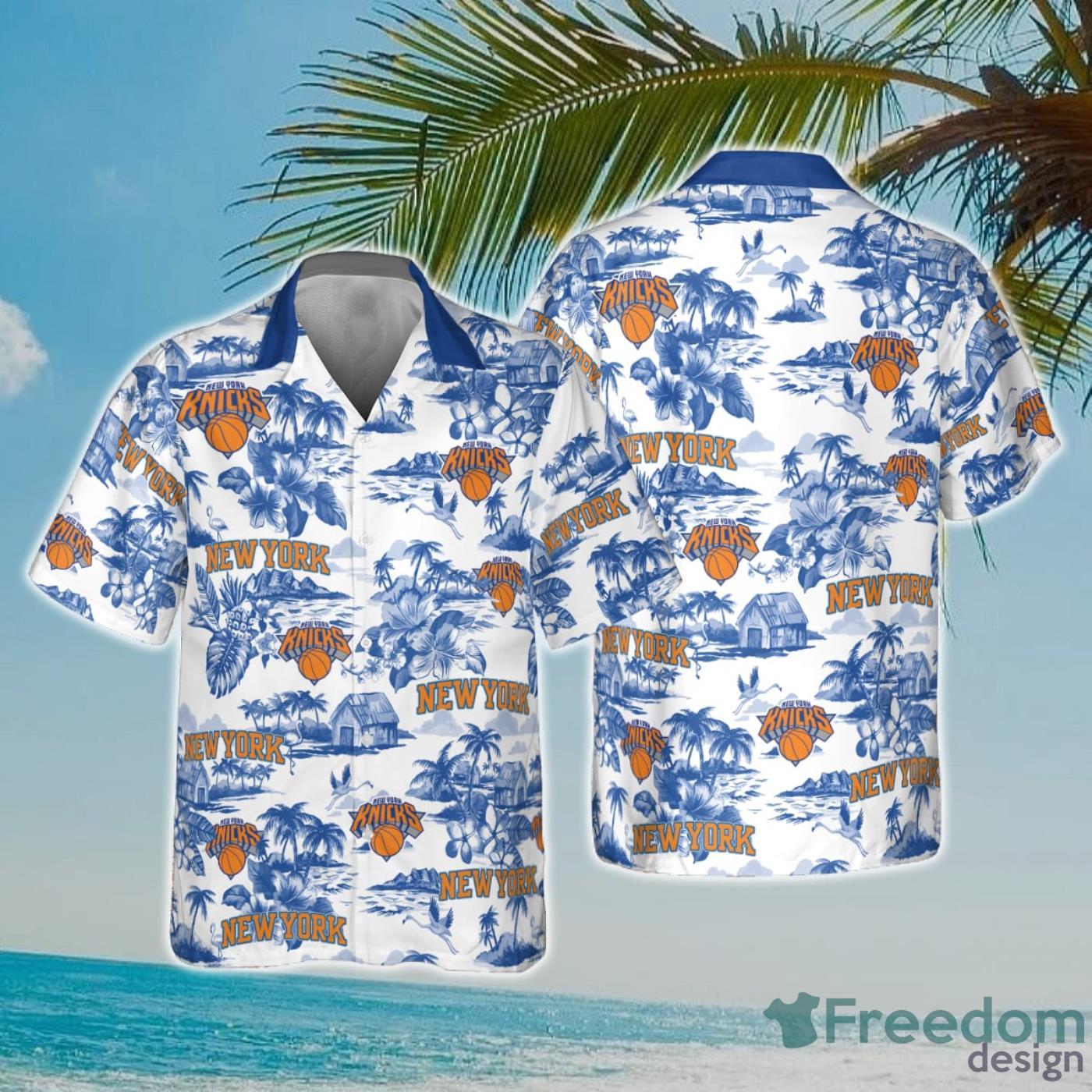 NBA New York Knicks Special Floral Island Hawaiian Shirt Product Photo 1