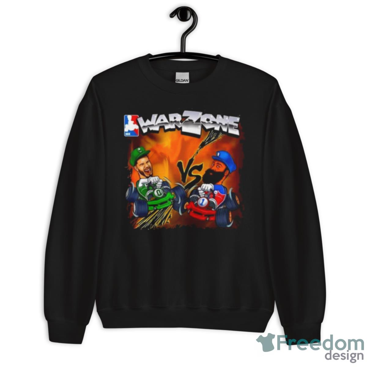NBK Warzone Tatum Vs Harden Shirt image NBK Warzone Tatum Vs Harden Shirt - Unisex Crewneck Sweatshirt