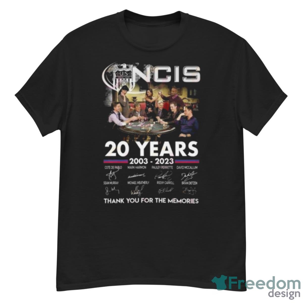 NCIS 20 Years Of 2003 – 2023 Thank You For The Memories Signatures Shirt - G500 Men’s Classic T-Shirt