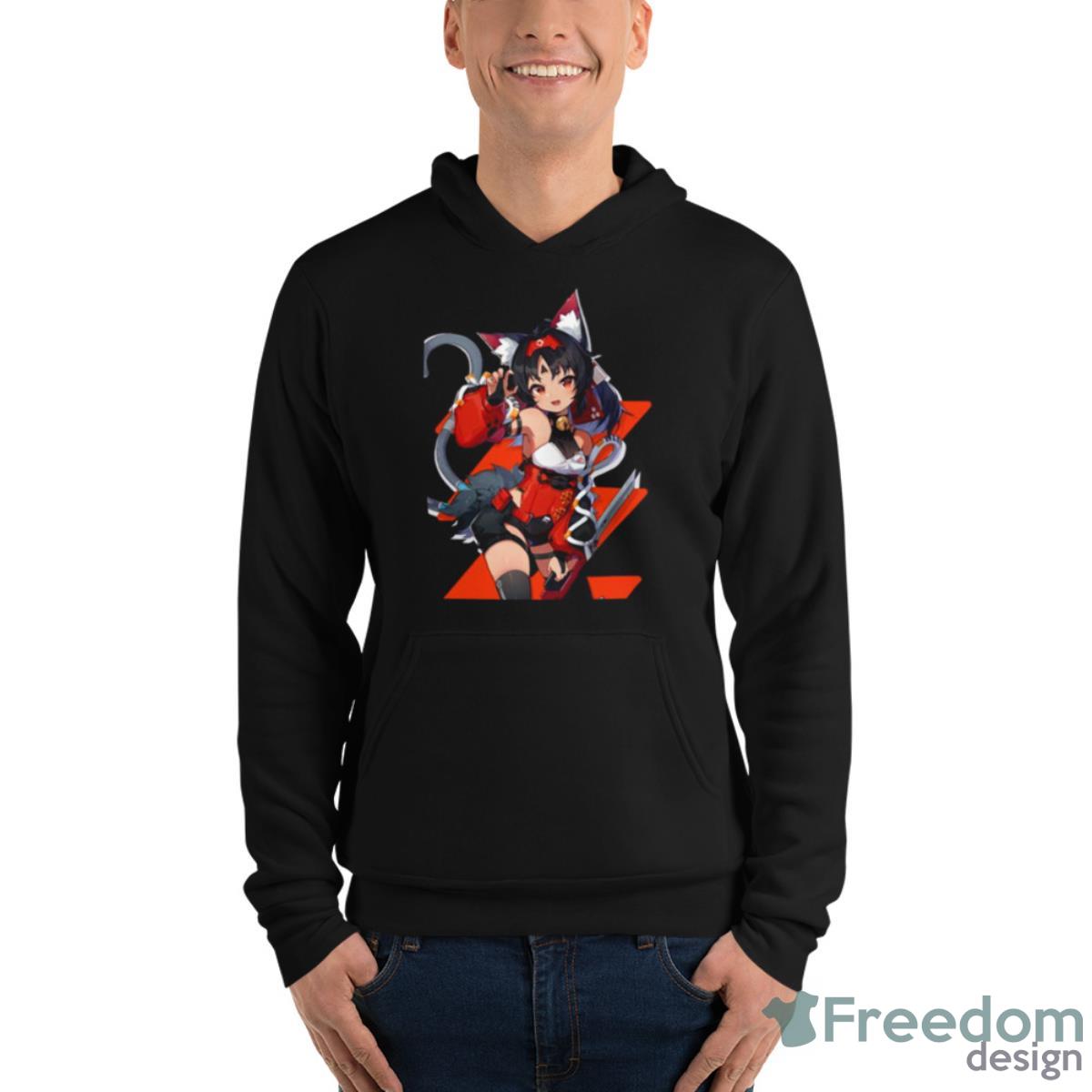 Nekomiya Mana Official Zenless Zone Zero Shirt - Unisex Fleece Pullover Hoodie Nekomiya Mana Official Zenless Zone Zero Shirt - Unisex Fleece Pullover Hoodie