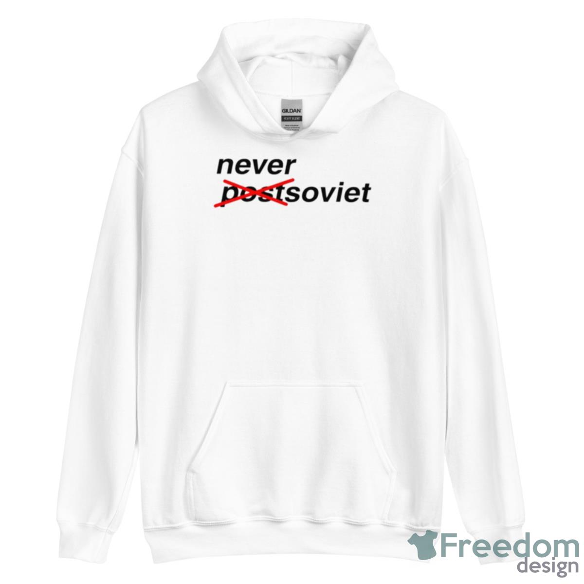 Never Postsoviet Not Post Shirt image Never Postsoviet Not Post Shirt - Unisex Heavy Blend Hooded Sweatshirt