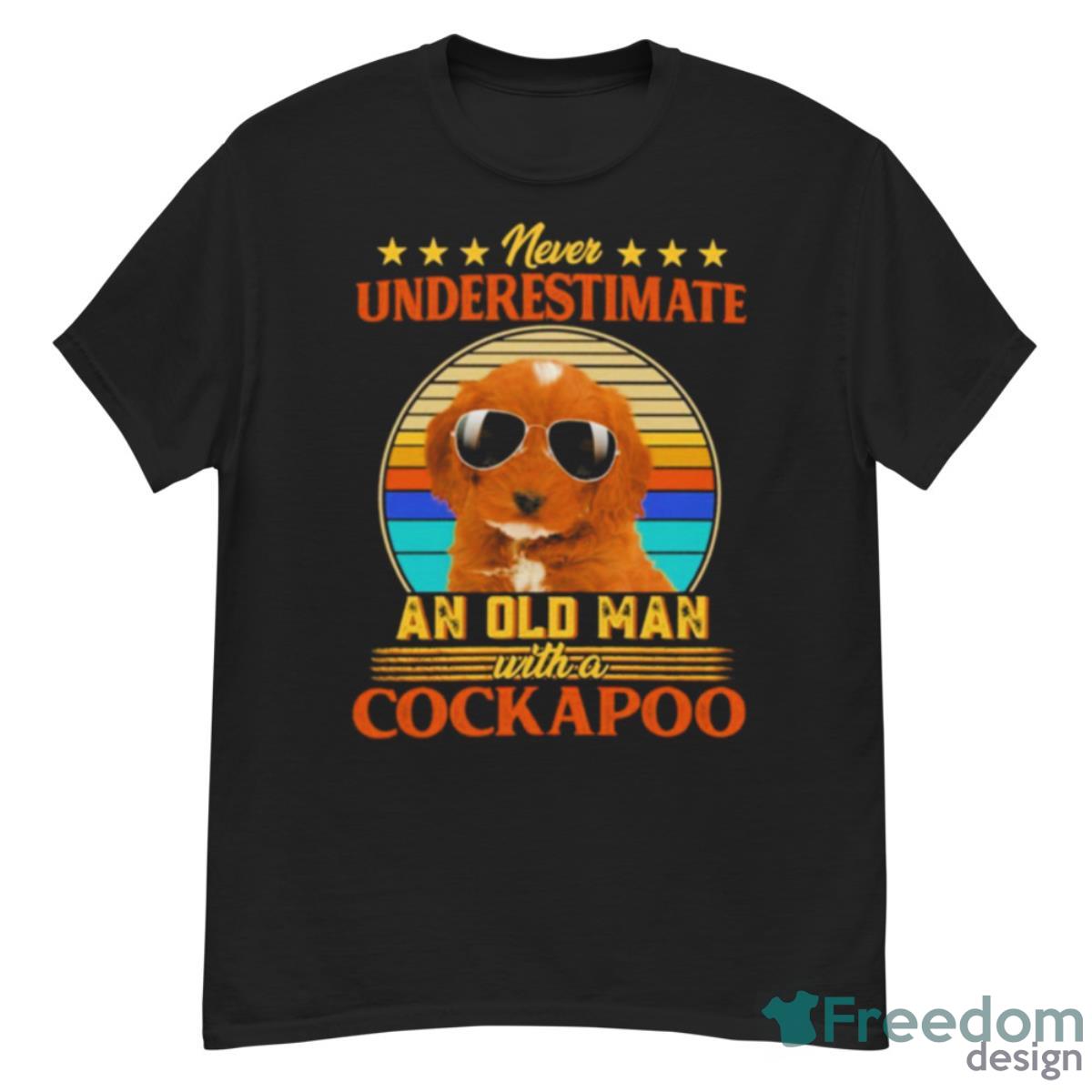 Never Underestimate An Old Man With A Red Cockapoo Shirt - G500 Men’s Classic T-Shirt