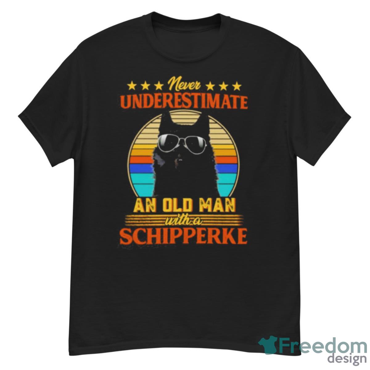 Never Underestimate An Old Man With A Schipperke Shirt - G500 Men’s Classic T-Shirt