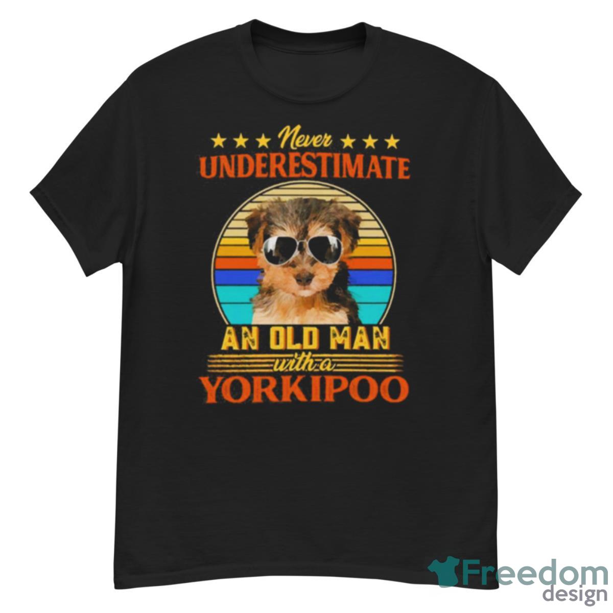 Never Underestimate An Old Man With A Yorkipoo Shirt - G500 Men’s Classic T-Shirt