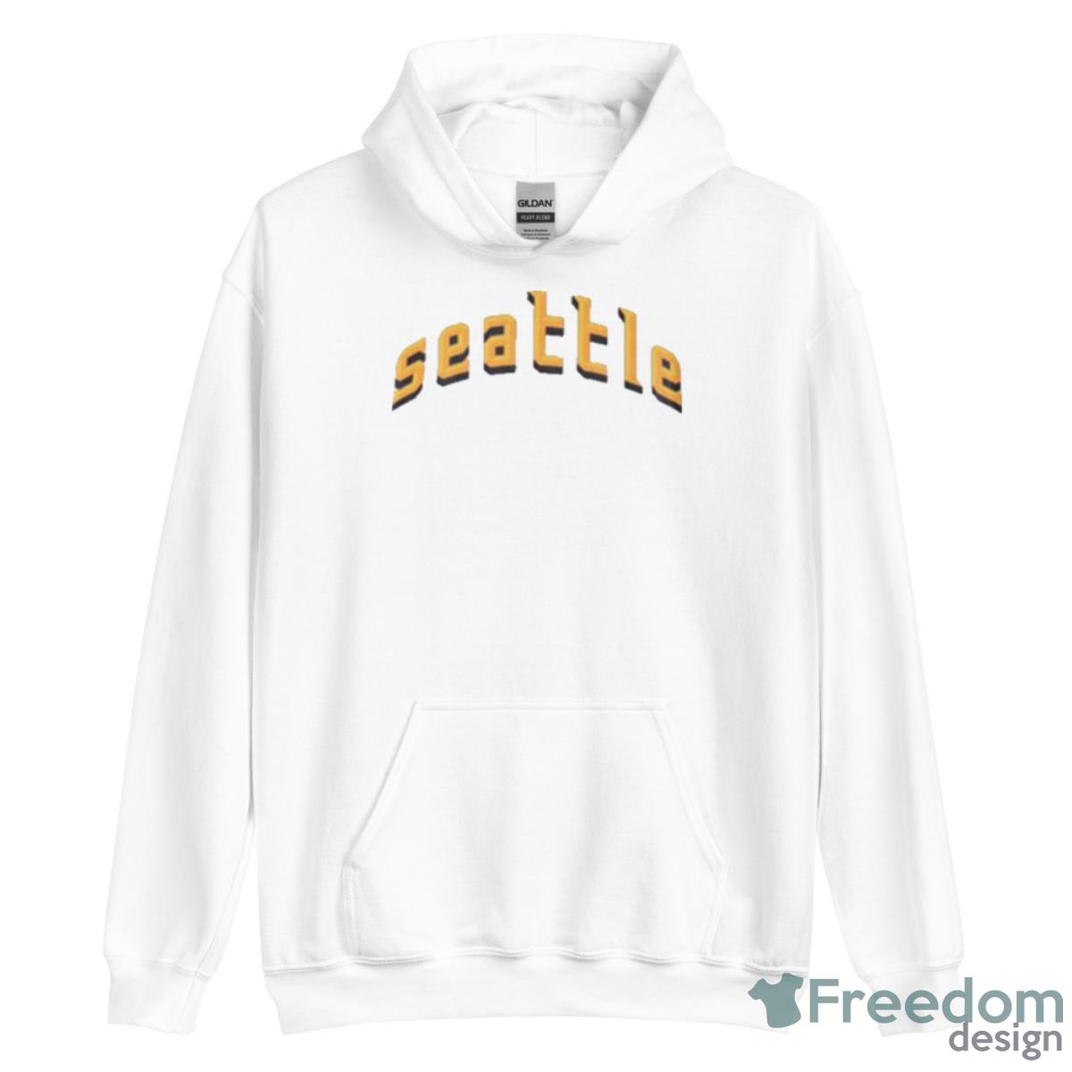 New Era Seattle Mariners City Connect Wordmark Shirt - Unisex Heavy Blend Hooded Sweatshirt New Era Seattle Mariners City Connect Wordmark Shirt - Unisex Heavy Blend Hooded Sweatshirt