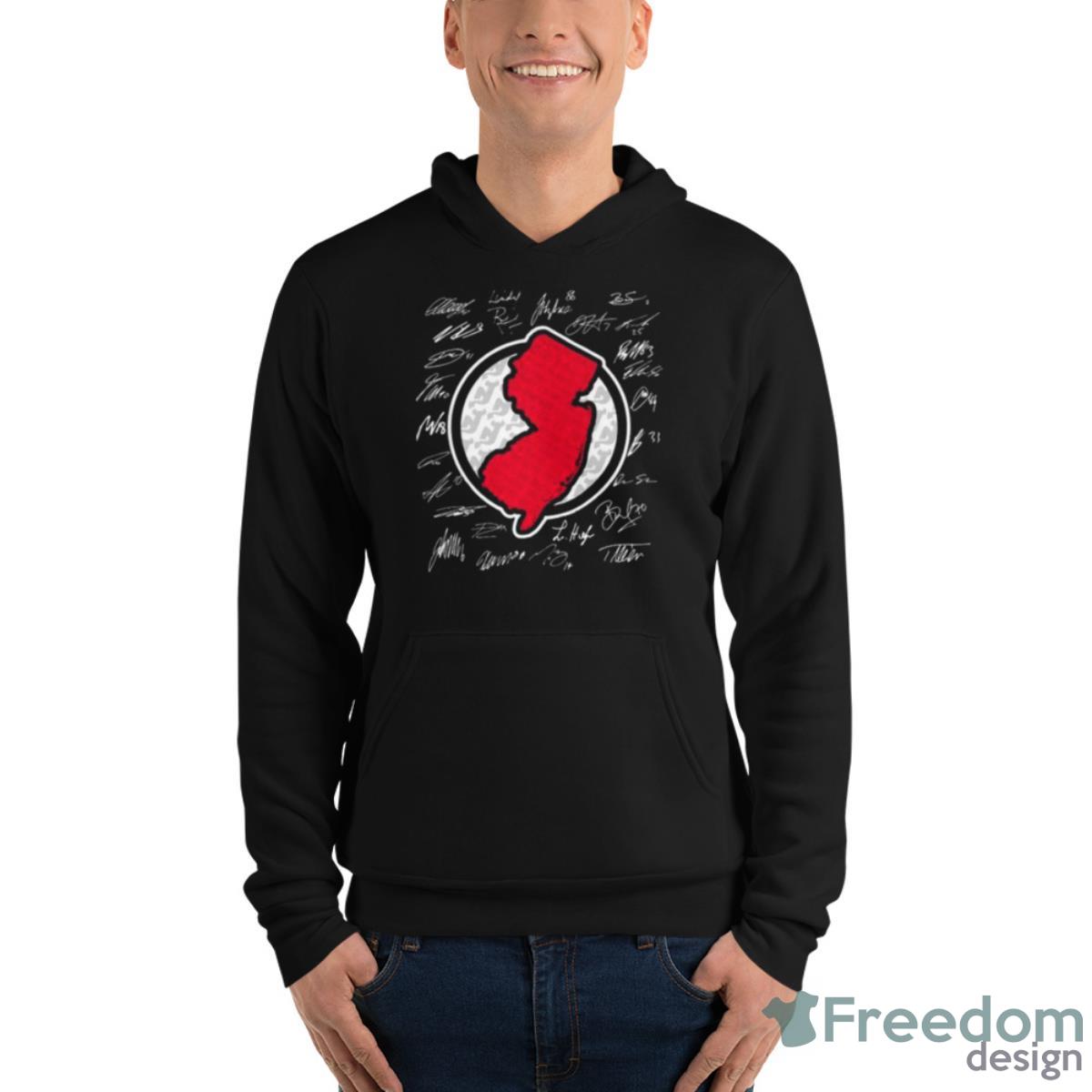 New Jersey Devils Map Sign Signatures Shirt - Unisex Fleece Pullover Hoodie New Jersey Devils Map Sign Signatures Shirt - Unisex Fleece Pullover Hoodie