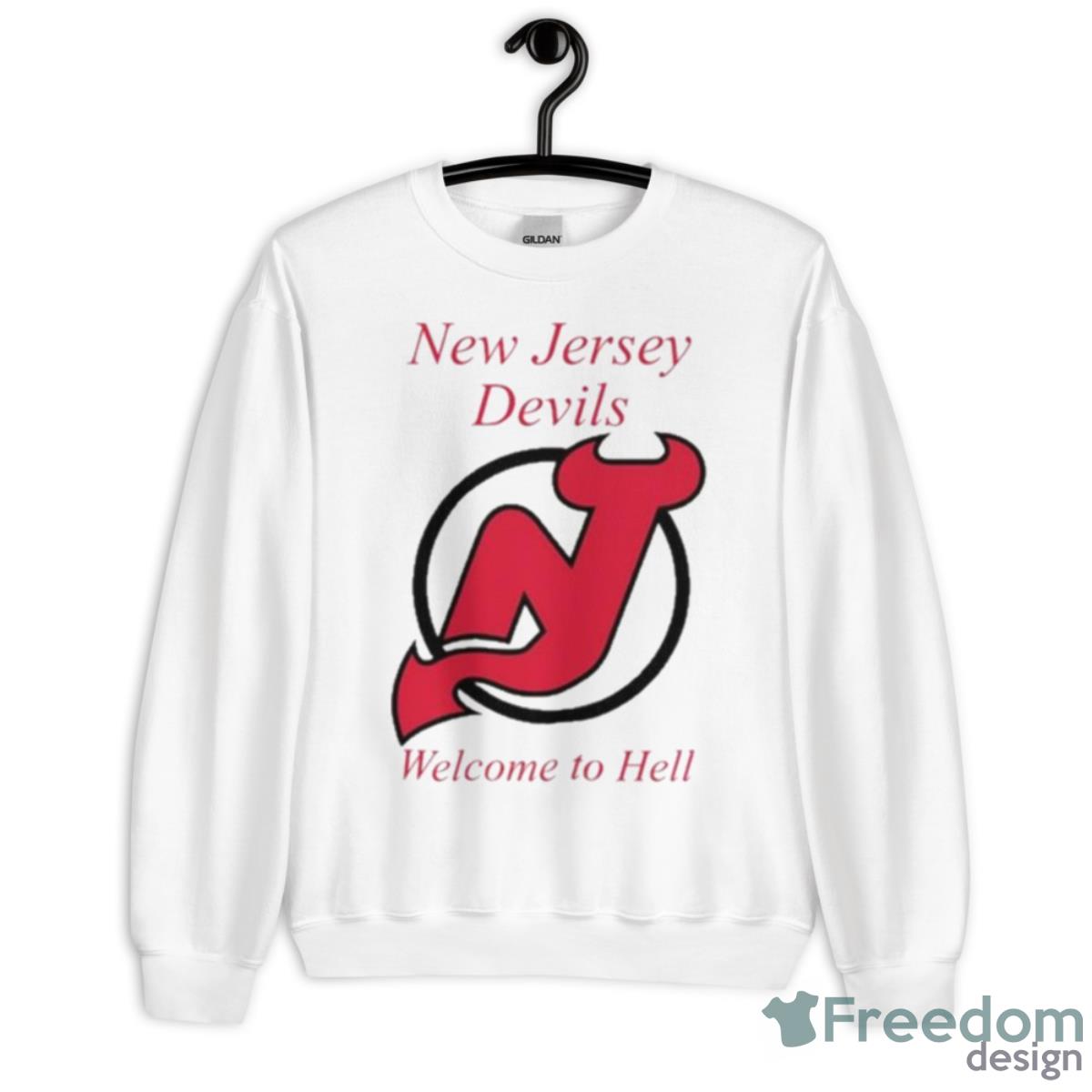 New Jersey Devils Welcome To Hell 2023 Shirt - Unisex Heavy Blend Crewneck Sweatshirt