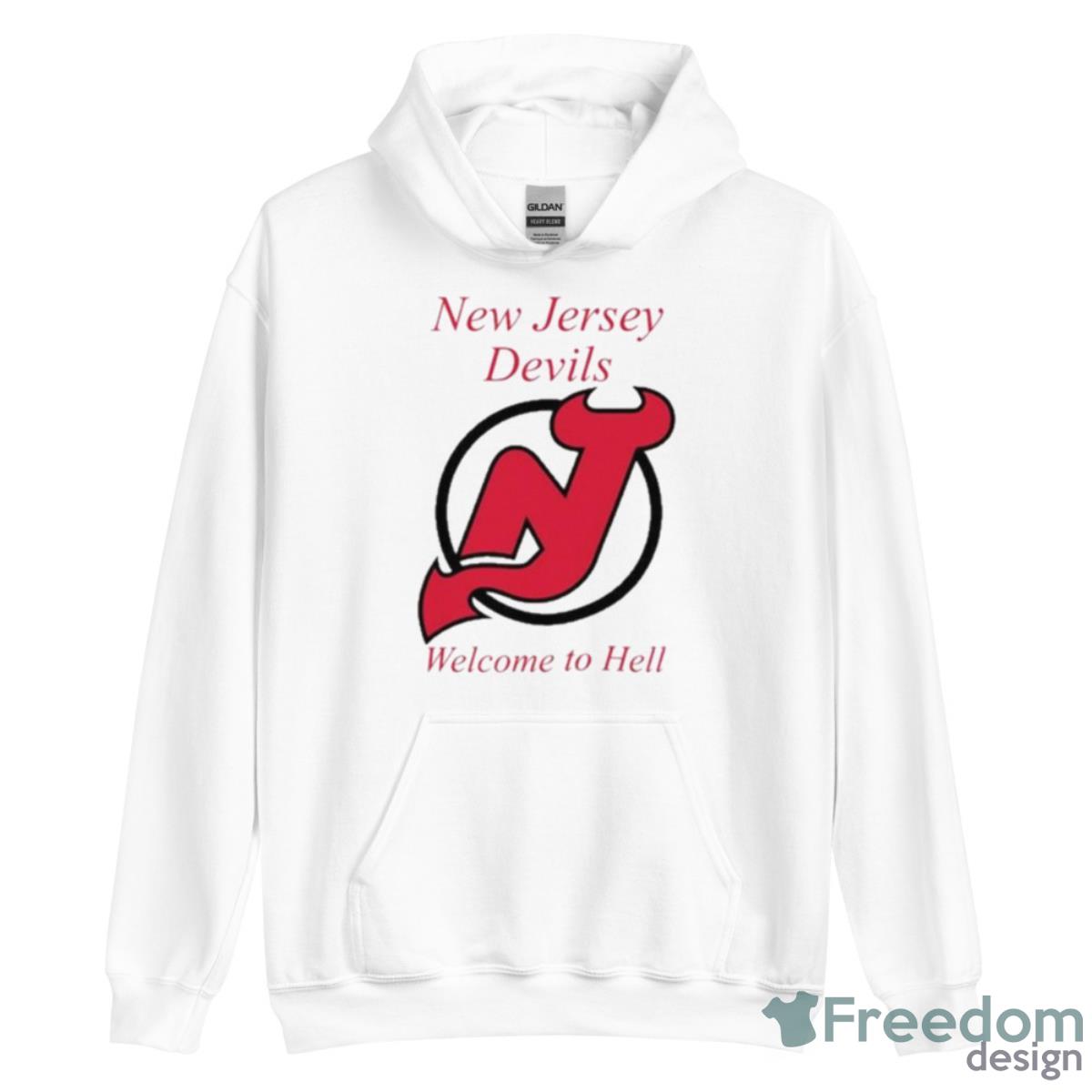 New Jersey Devils Welcome To Hell 2023 Shirt - Unisex Heavy Blend Hooded Sweatshirt New Jersey Devils Welcome To Hell 2023 Shirt - Unisex Heavy Blend Hooded Sweatshirt