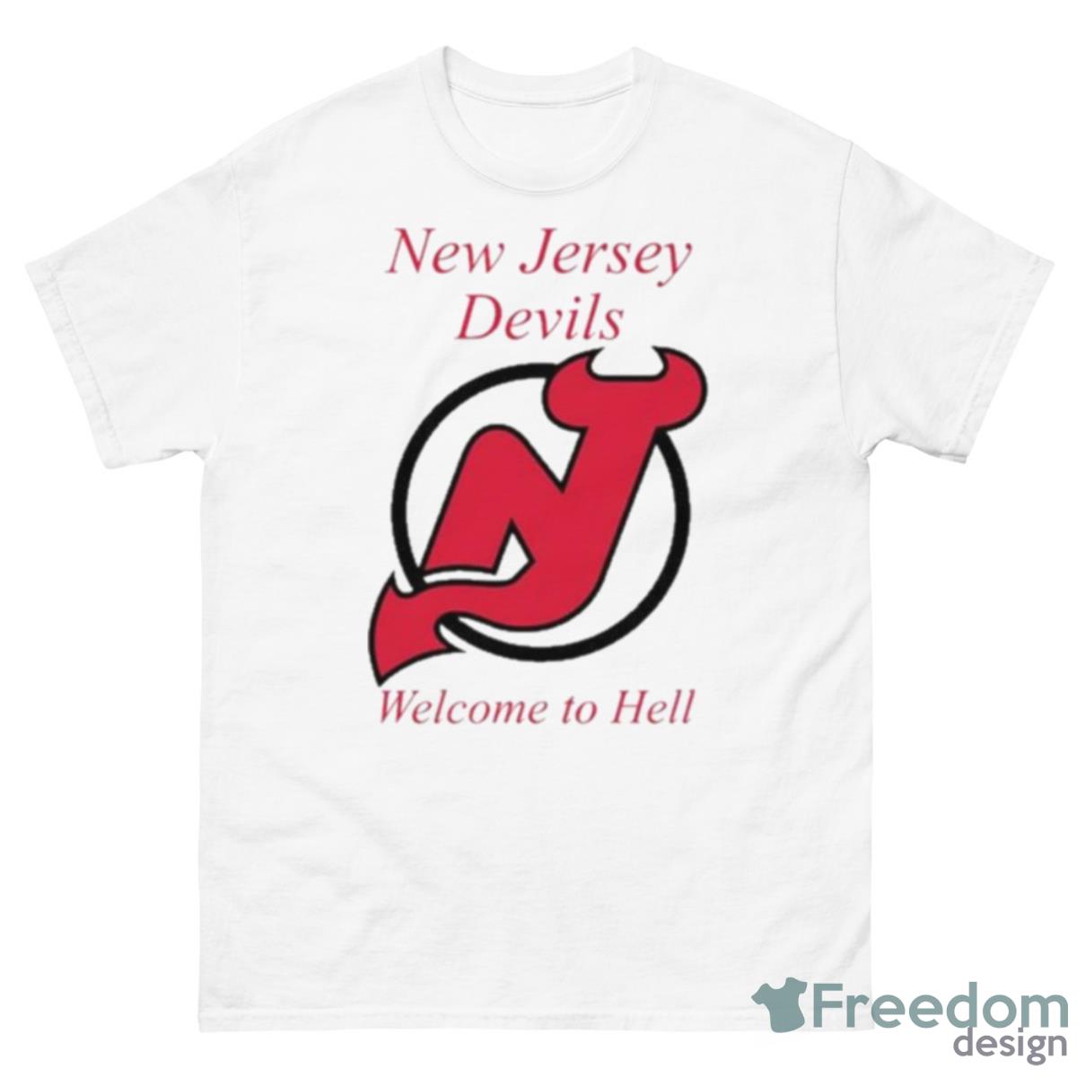 New Jersey Devils Welcome To Hell 2023 Shirt - 500 Men’s Classic Tee Gildan