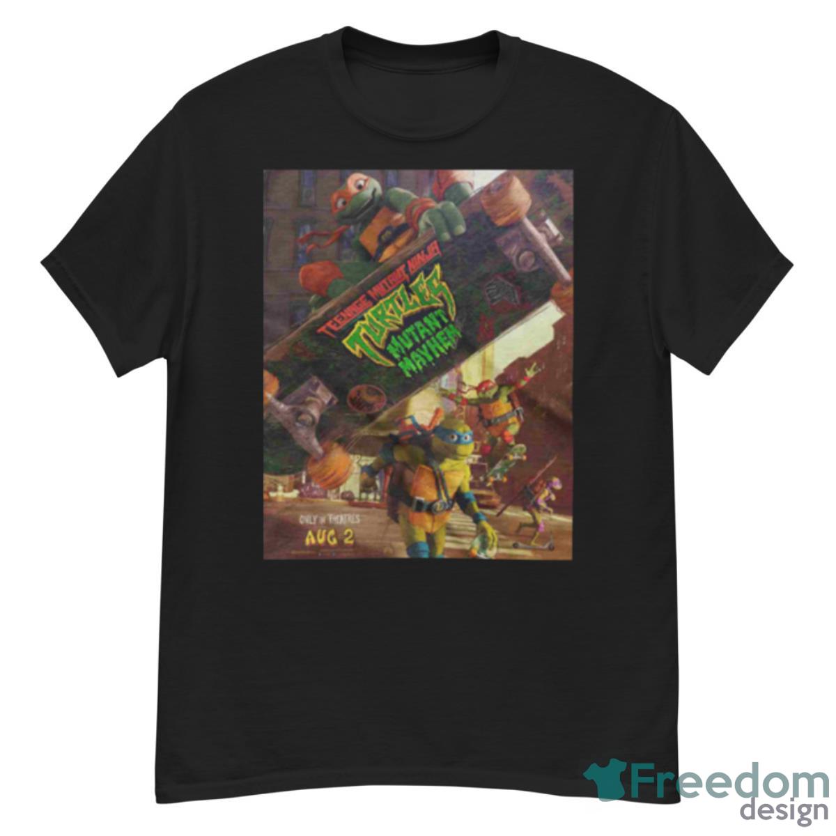 New Movie Poster Teenager Mutant Ninja Turtles Mutant Mayhem August 2 2023 Movie T Shirt - G500 Men’s Classic T-Shirt