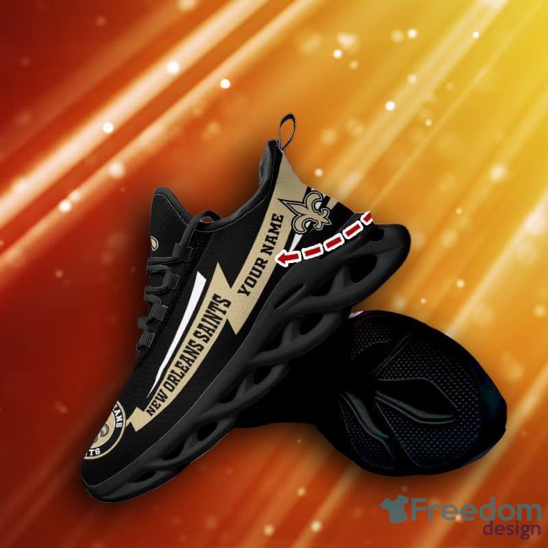 New Orleans Saints Custom Name Max Soul Sneakers Style 6 - Freedomdesign