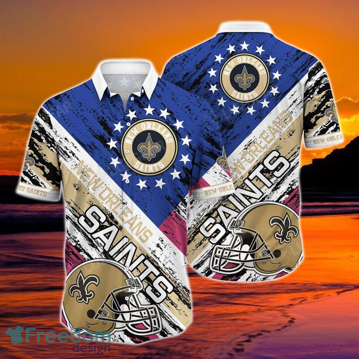 New Orleans Saints NFL 3d Funny Hawaiian Shirt - Bring Your Ideas, Thoughts  And Imaginations Into Reality Today