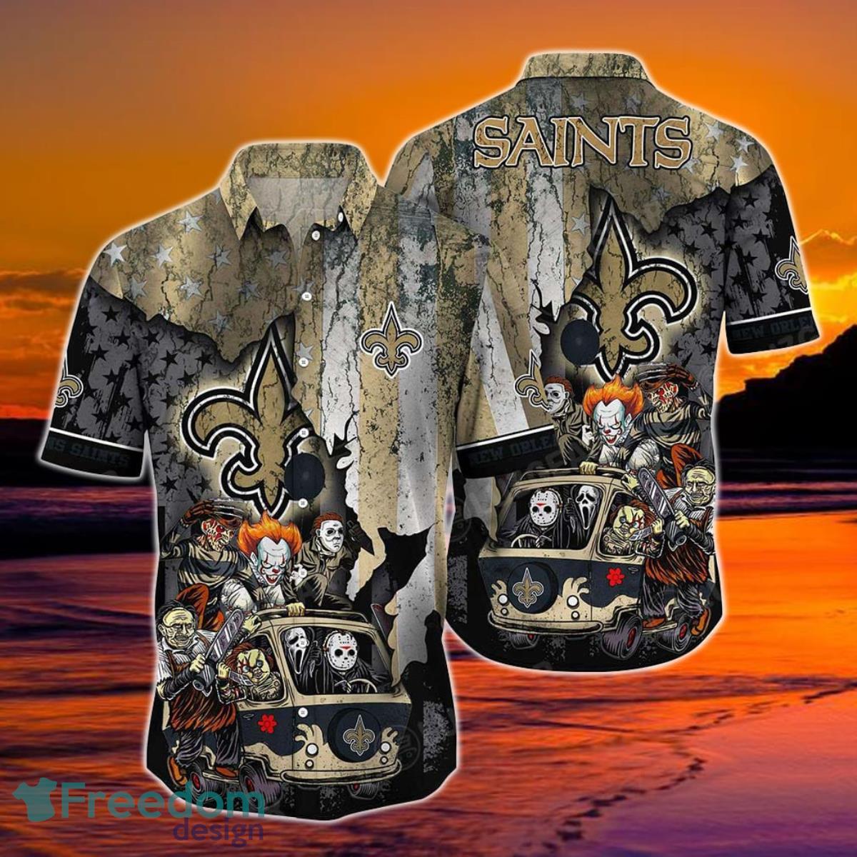 New Orleans Saints NFL Hawaiian shirt Custom Name Summer Gift -  Freedomdesign