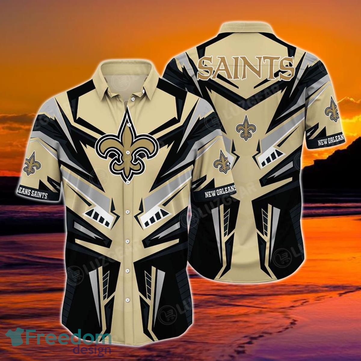 New Orleans Saints NFL Hawaiian shirt Custom Name Summer Gift -  Freedomdesign