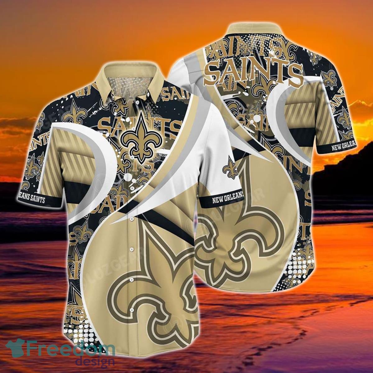 TRENDING] New Orleans Saints NFL Hawaiian Shirt, Retro Vintage Summer