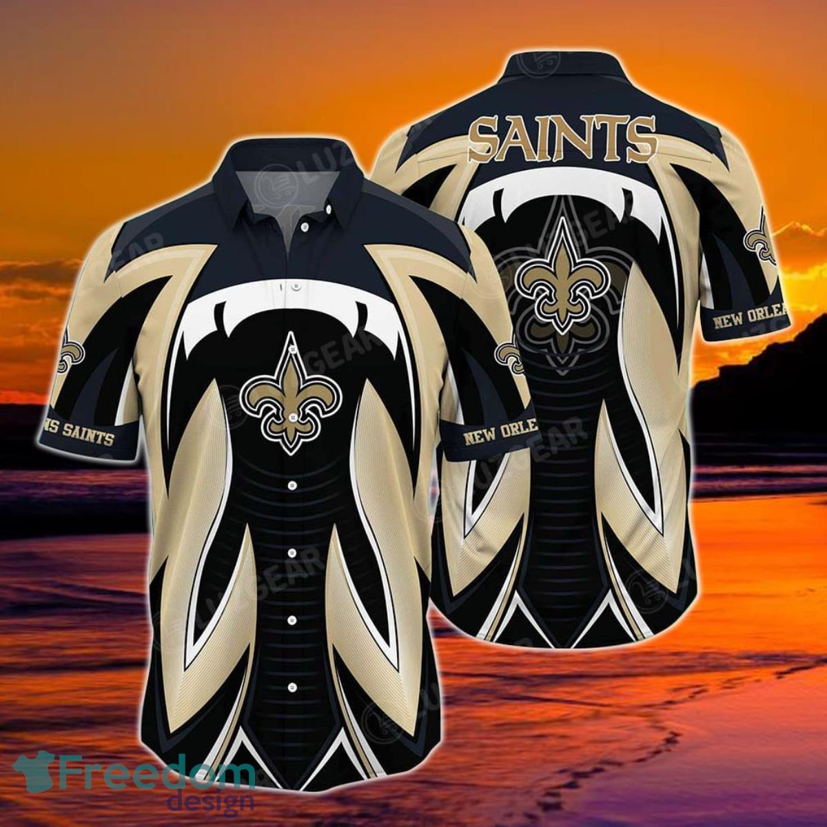 New Orleans Saints NFL Hawaiian Shirt Summer Short Sleeve Button Down Shirt  Gift For Best Fans - Freedomdesign