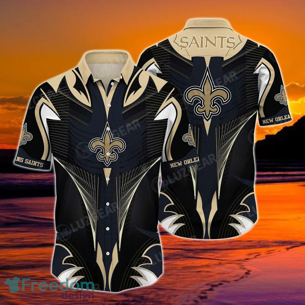 New Orleans Saints NFL Hawaii Beach Shirt Summer Short Sleeve