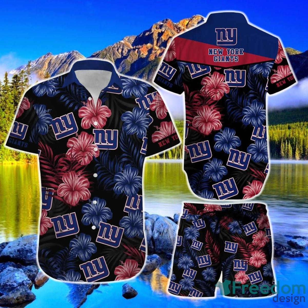 New York Giants NFL Flower Hawaiian Shirt Special Gift For Fans -  Freedomdesign