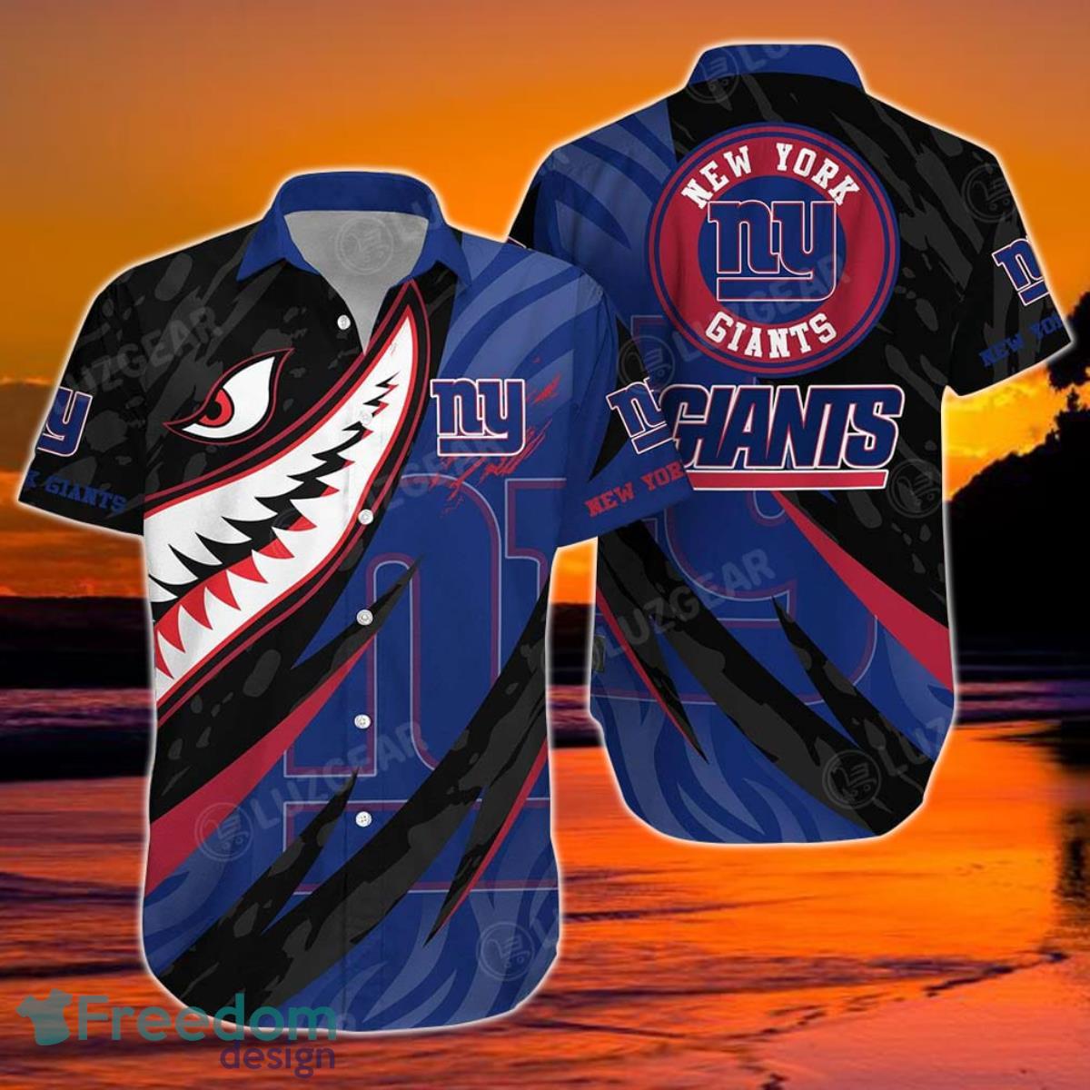 New York Giants NFL Hawaiian Shirt Graphic 3D Printed New Trends Summer For Fan NFL Enthusiast Product Photo 1