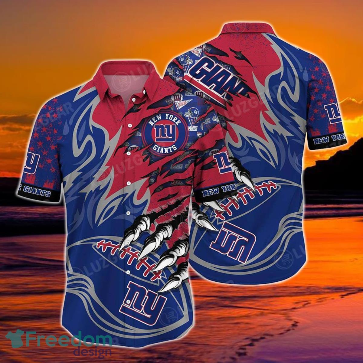 New York Giants NFL Hawaiian Shirt Best Gift For Sport Fans - Freedomdesign