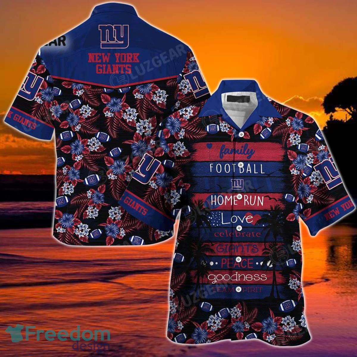 New York Giants NFL Hawaiian Shirt Best Gift For Sport Fans - Freedomdesign