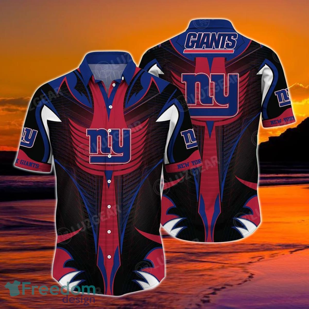 New York Giants NFL Hawaiian Shirt, Trending Beach Shirt Short Style For Awesome Fans Product Photo 1